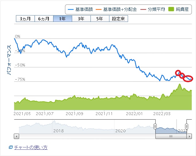 楽天日本新興市場株ダブル・ブルの2022年04月購入実績